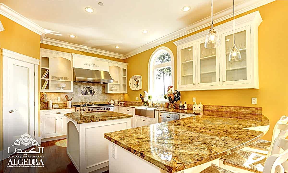 yellow kitchen design