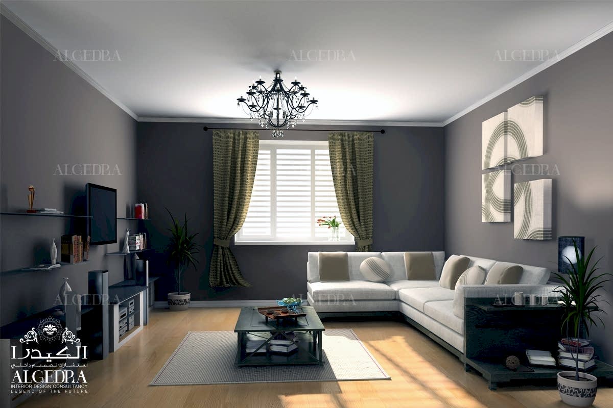 grey color sitting room